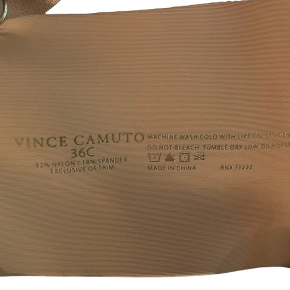 VINCE CAMUTO bra set. Size 36C. 82% nylon. 18% spandex. Very gently worn. - Picture 4 of 4